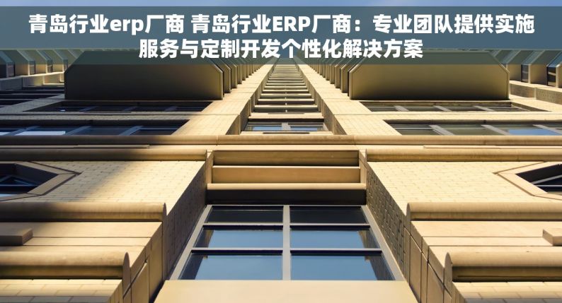 青岛行业erp厂商 青岛行业ERP厂商：专业团队提供实施服务与定制开发个性化解决方案