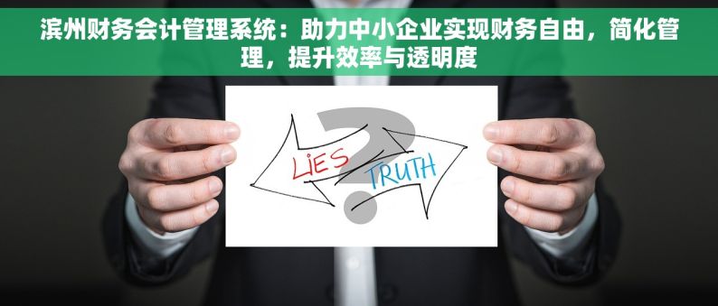 滨州财务会计管理系统：助力中小企业实现财务自由，简化管理，提升效率与透明度