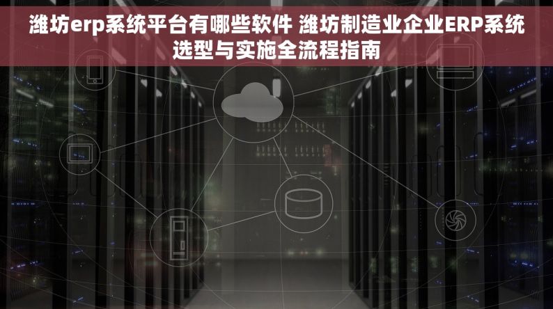 潍坊erp系统平台有哪些软件 潍坊制造业企业ERP系统选型与实施全流程指南