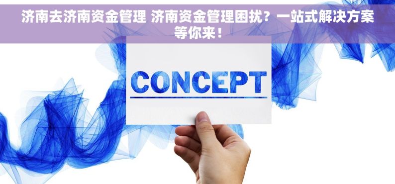 济南去济南资金管理 济南资金管理困扰？一站式解决方案等你来！