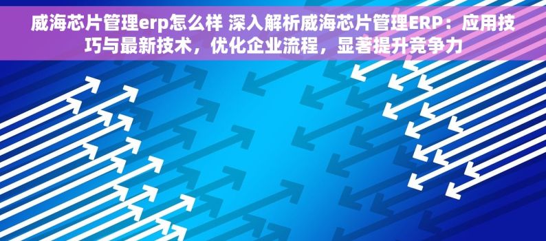 威海芯片管理erp怎么样 深入解析威海芯片管理ERP：应用技巧与最新技术，优化企业流程，显著提升竞争力