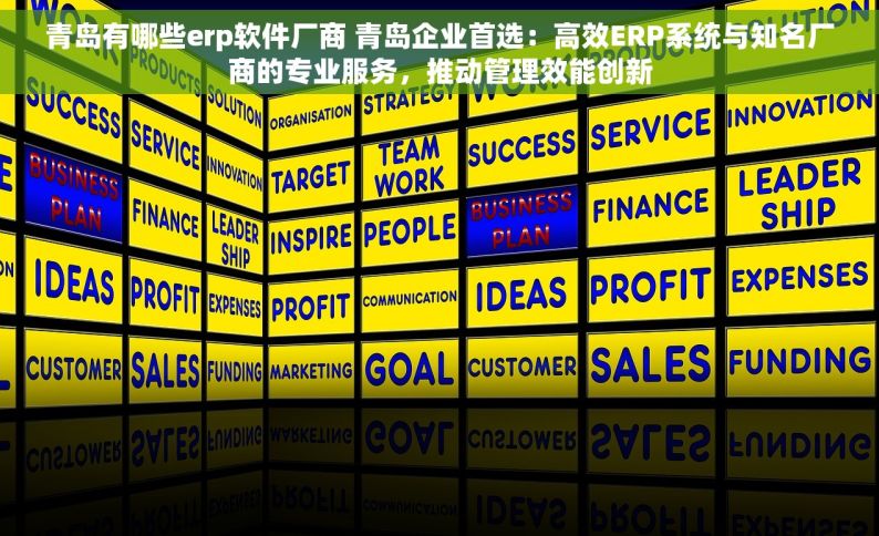 青岛有哪些erp软件厂商 青岛企业首选：高效ERP系统与知名厂商的专业服务，推动管理效能创新