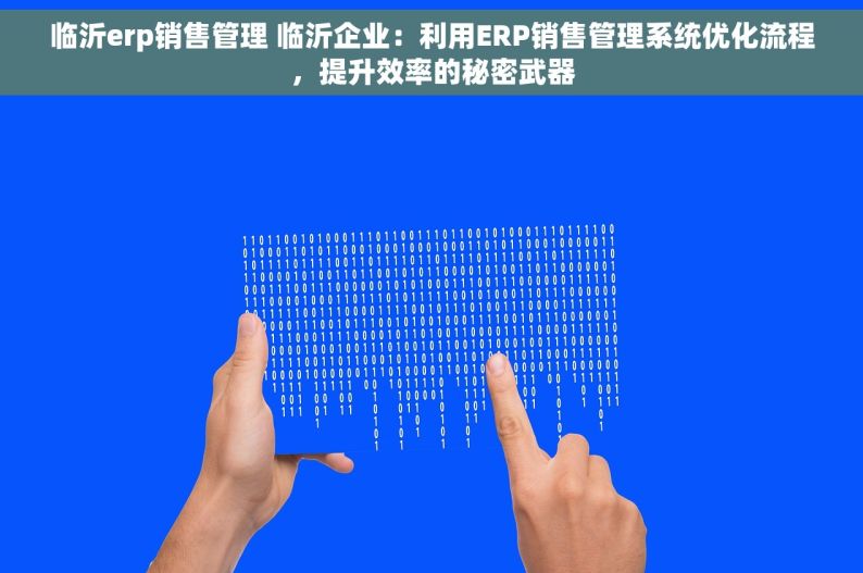 临沂erp销售管理 临沂企业：利用ERP销售管理系统优化流程，提升效率的秘密武器