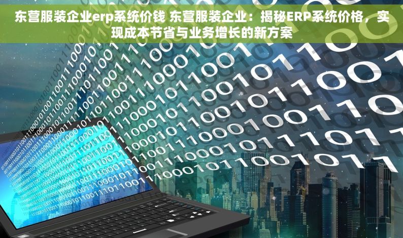 东营服装企业erp系统价钱 东营服装企业：揭秘ERP系统价格，实现成本节省与业务增长的新方案