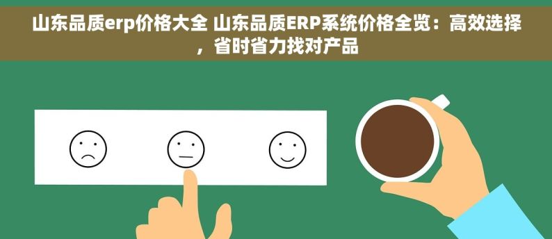 山东品质erp价格大全 山东品质ERP系统价格全览：高效选择，省时省力找对产品